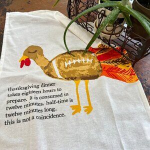 NEW!  Thanksgiving Dinner Mud Pie Dish Towel